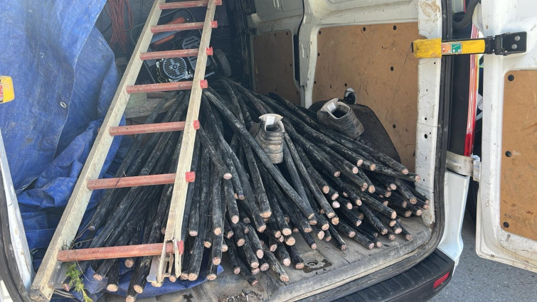 Detinguts 3 lladres per un robar 150 trams de cable de coure del funicular de Gelida