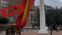 VÍDEO | Tercer “fail” a Madrid: la bandera gegant d'Espanya torna a caure