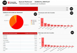 La borrasca Pedro se salda con 27 llamadas a emergencias desde el Baix Llobregat