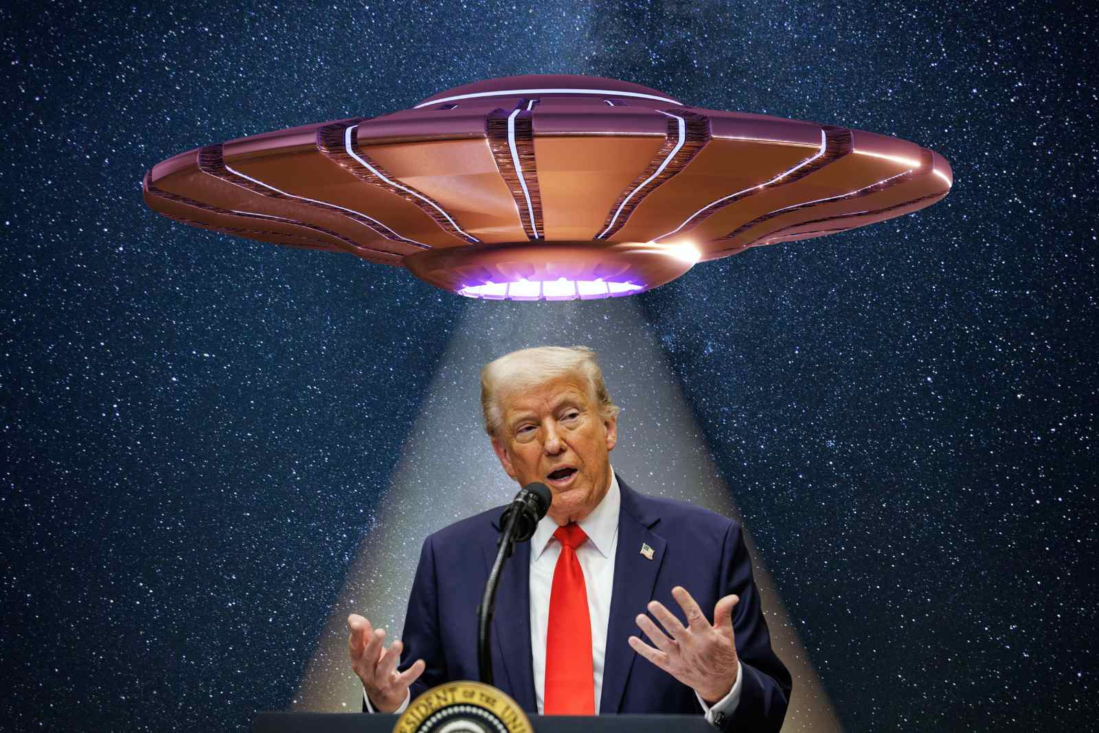 Donald Trump, ovnis   CANVA