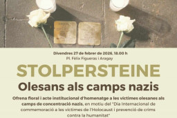 Olesa de Montserrat homenajeará a sus 16 vecinos deportados a campos nazis en un emotivo acto institucional