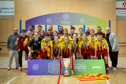 La castellvinense Nadia Marín, campeona de España sub-16 de fútbol sala con la selección catalana