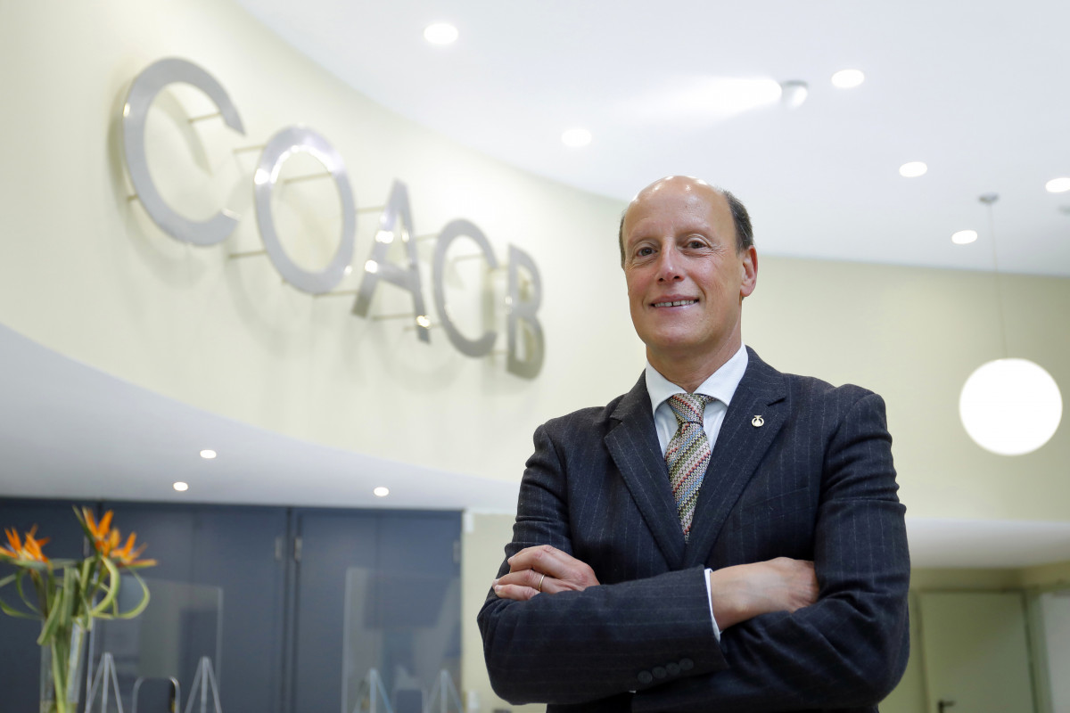 Archivo - El presidente del Col·legi Oficial d'Agents Comercials de Barcelona (Coacb), Ricard Penas