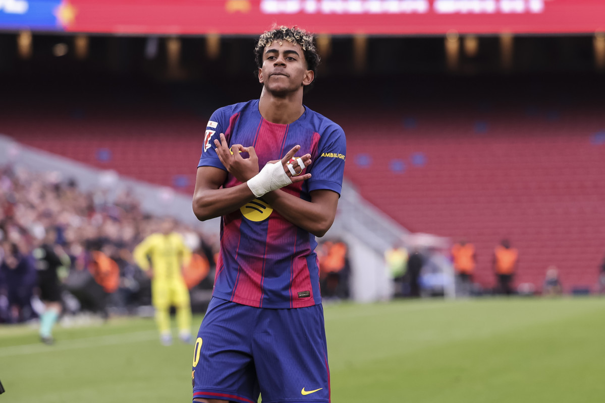 EuropaPress 7327585 lamine yamal of fc barcelona celebrates goal during the spanish league