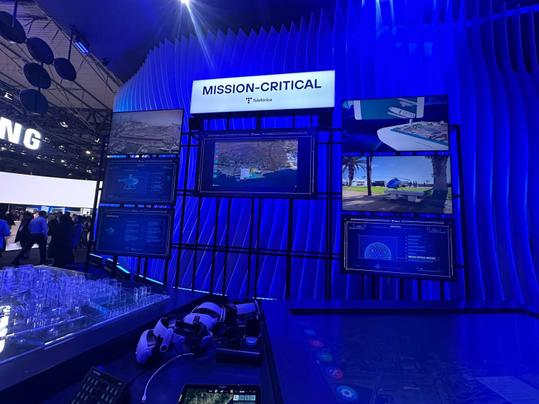 Telefónica assaja al MWC com salvar vides quan una catàstrofe deixa incomunicada una ciutat