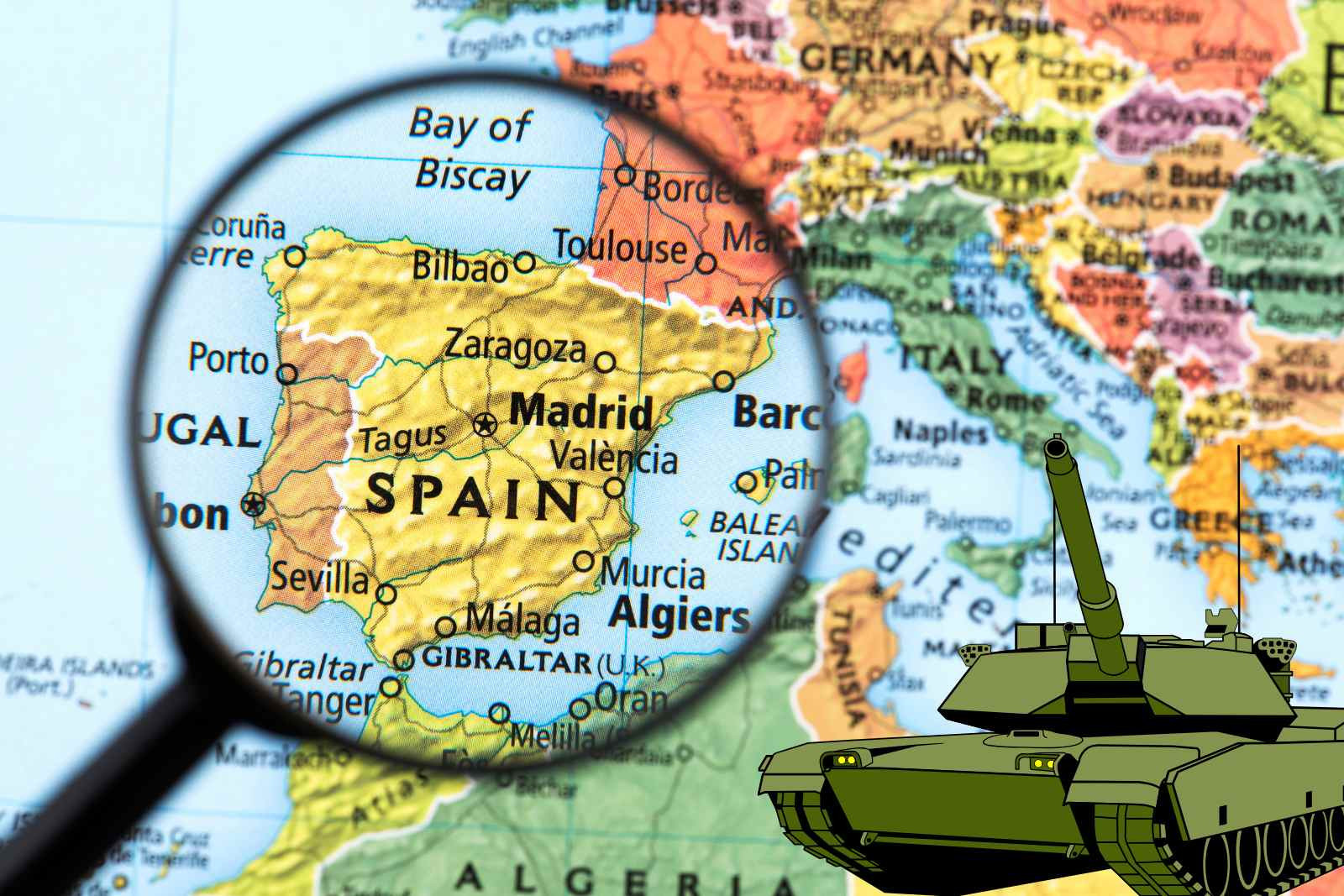 España, guerra   CANVA