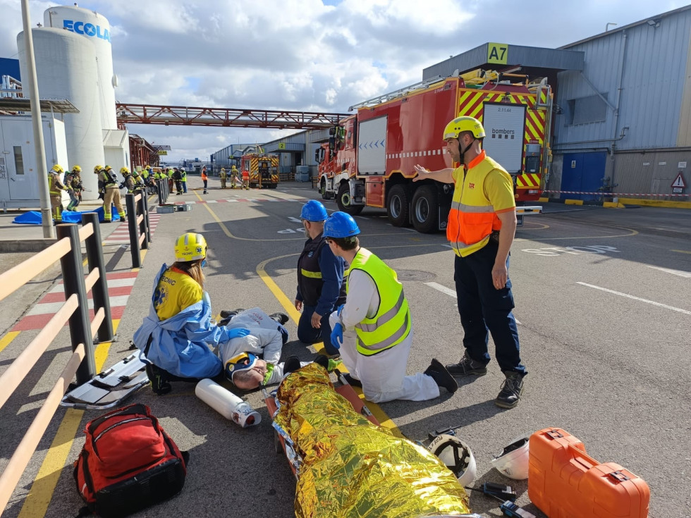 EuropaPress 7332401 herido simulacro accidente quimico