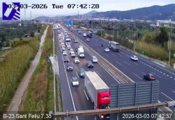 Retenciones en los accesos a Barcelona desde el Baix Llobregat