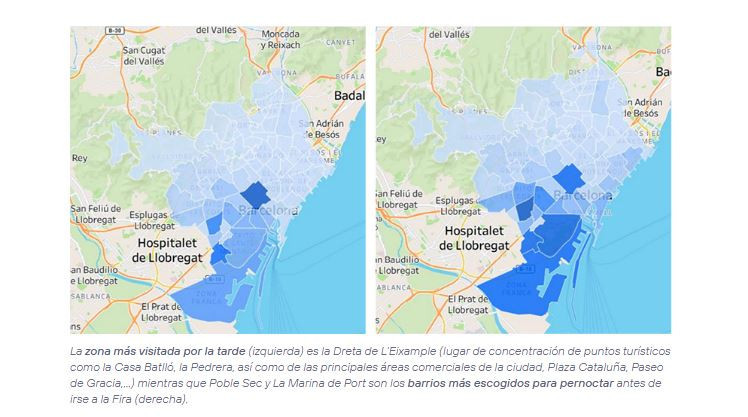 L'eina Smart Steps confirma que la Dreta de l’Eixample és la zona d'oci més visitada en sortir del MWC