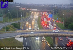 Colas kilométricas este viernes en las principales vías del Baix Llobregat