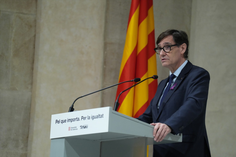 EuropaPress 7345478 presidente generalitat salvador illa acto 8m viernes