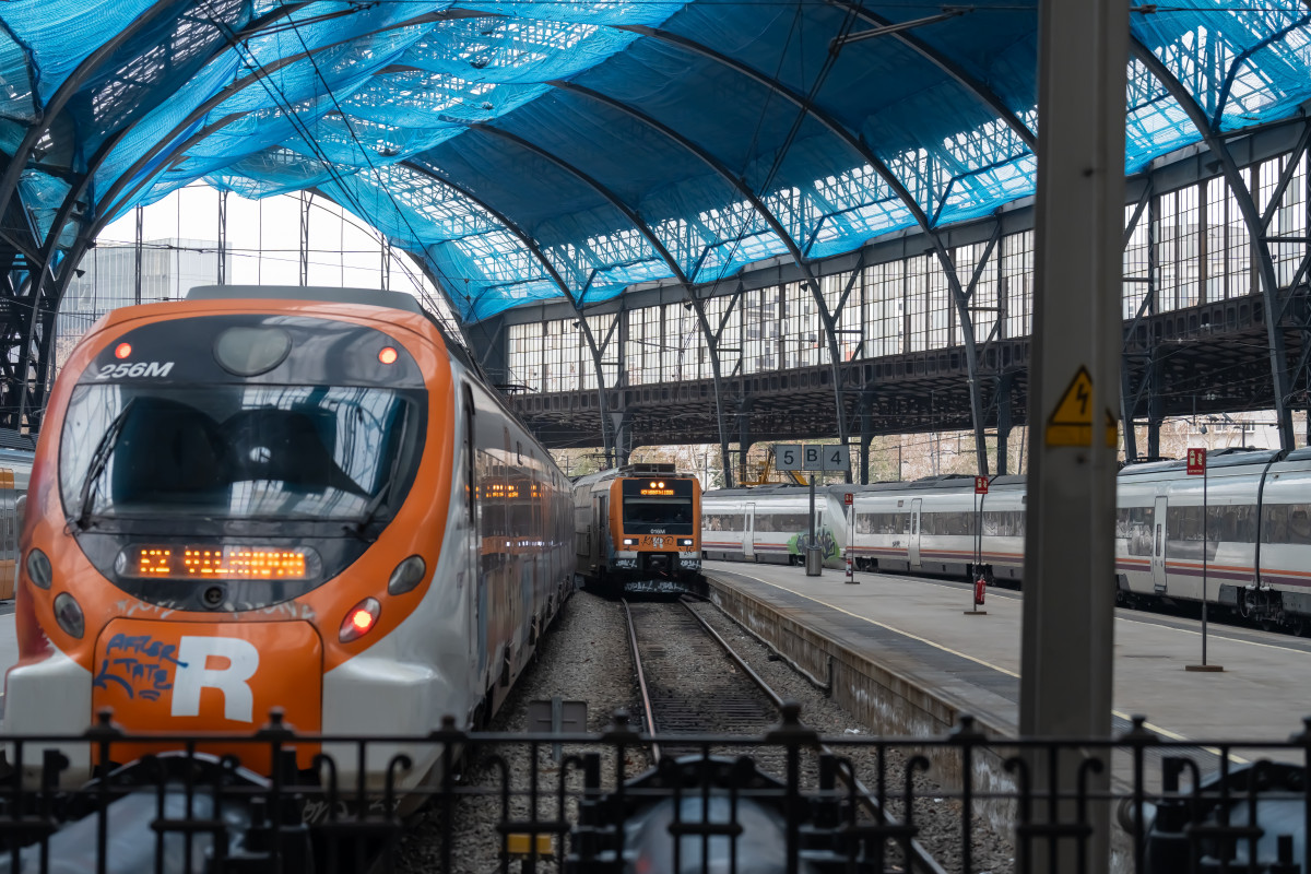 EuropaPress 6534753 varios trenes estacion francia donde opera rodalies 21 febrero 2025