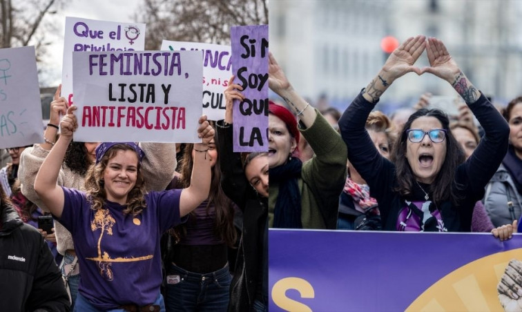 Madrid viu un 8M dividit però fort, amb milers de veus contra la guerra i la violència patriarcal