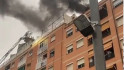 Vídeo: Un incendi a l'Hospitalet de Llobregat deixa un ferit i mobilitza diversos serveis