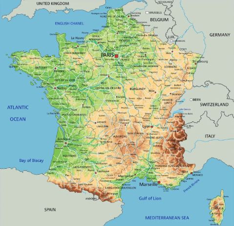 Mapa Francia