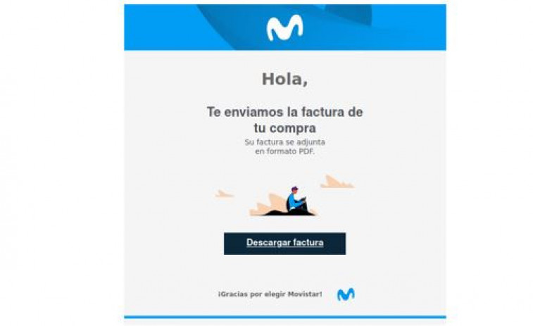 Alerten d'una campanya que suplanta a Movistar amb falses factures per a instal·lar troians