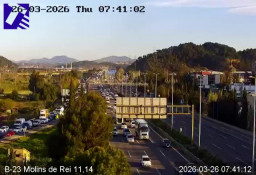 Importantes retenciones en las principales carreteras del Baix Llobregat en hora punta