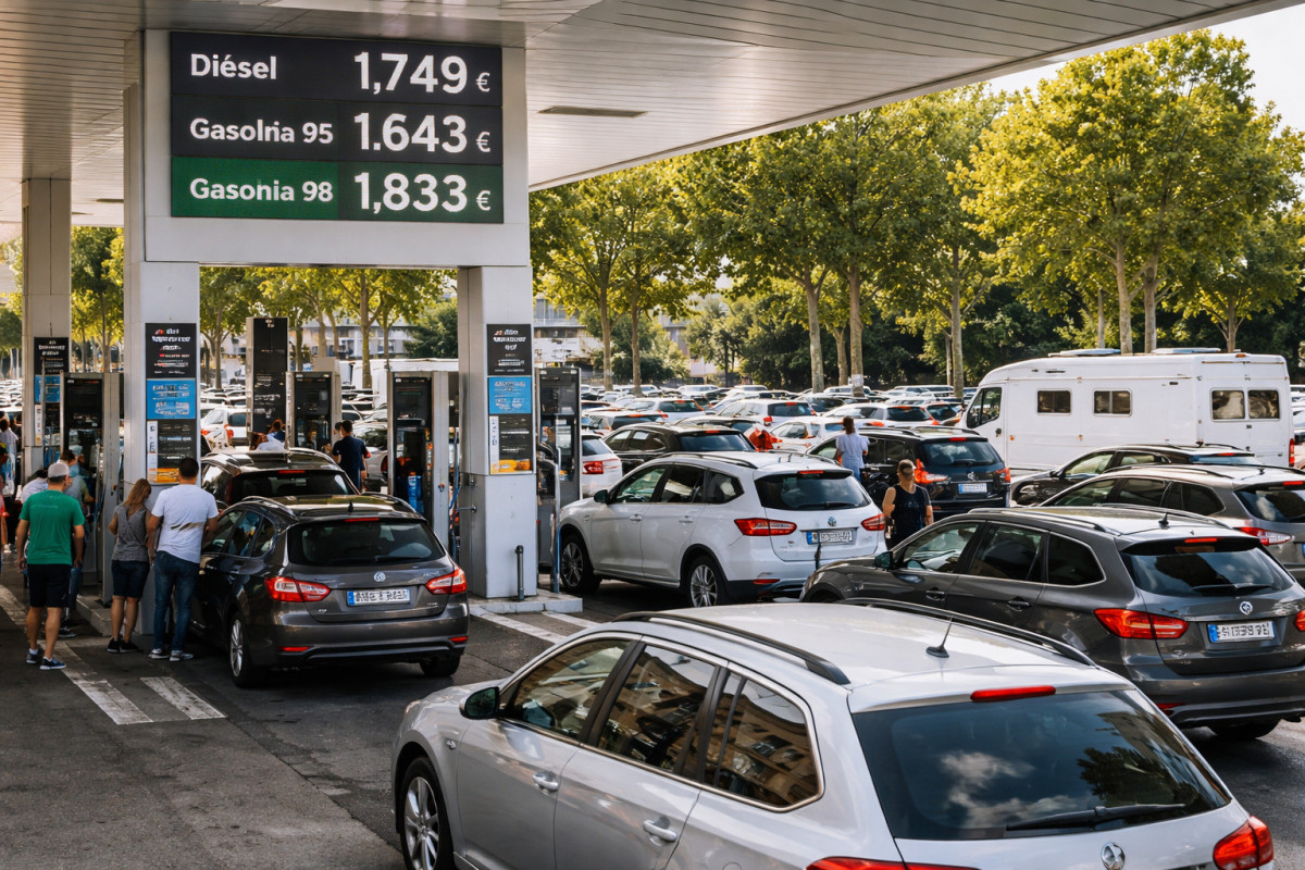 Operación salida gasolinera