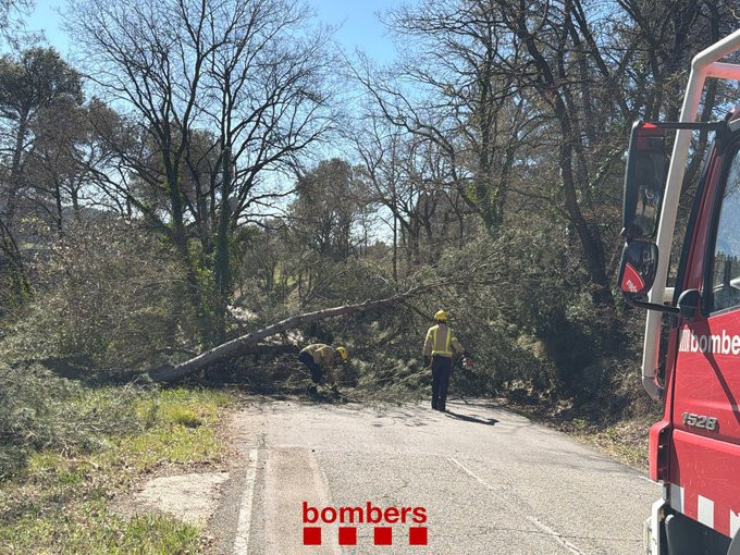 El temporal de vent a Catalunya deixa vuit persones ferides i alerta a la població
