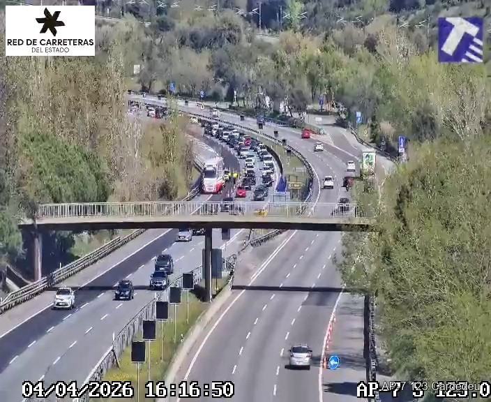 EuropaPress 7415429 estado circulacion ap 7 altura llinars valles barcelona