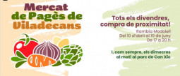 Viladecans recupera el Mercat de Pagès los viernes en la rambla Modolell hasta el 19 de junio