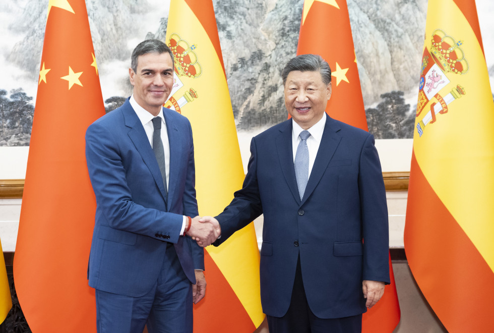 EuropaPress 6200129 beijing sept 2024    chinese president xi jinping meets with spanish prime