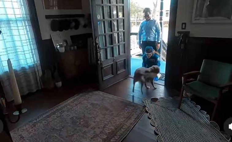 VÍDEO | L'emotiva trobada d'una astronauta de l'Artemis II amb el seu gos després de tornar de la Lluna