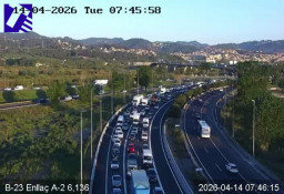 Importantes retenciones de tráfico en el Baix Llobregat en plena hora punta este martes