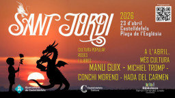 Castelldefels se prepara para la Diada de Sant Jordi con música en directo, libros y cultura en la calle