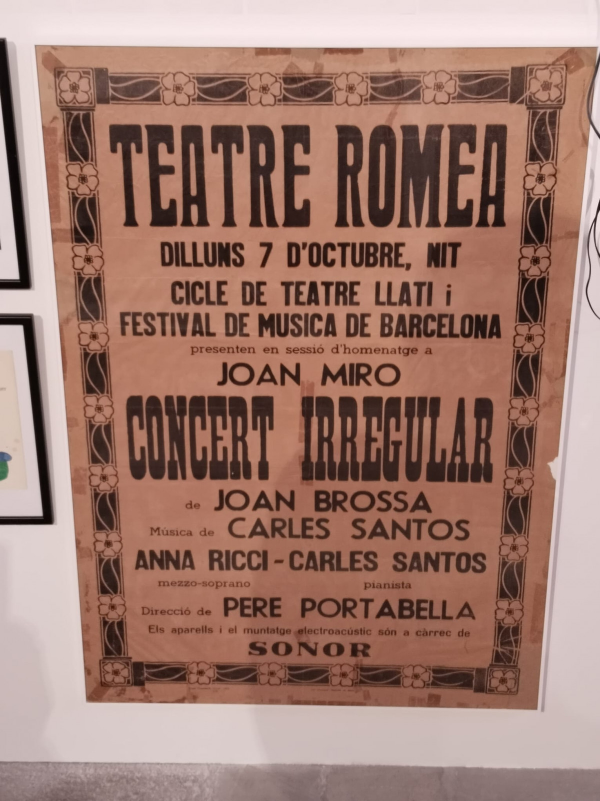 El Concert irregular de Brossa, Portabella y Santos