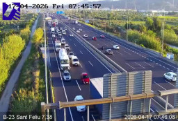 Retenciones y tráfico denso este viernes en varias vías del Baix Llobregat durante la hora punta