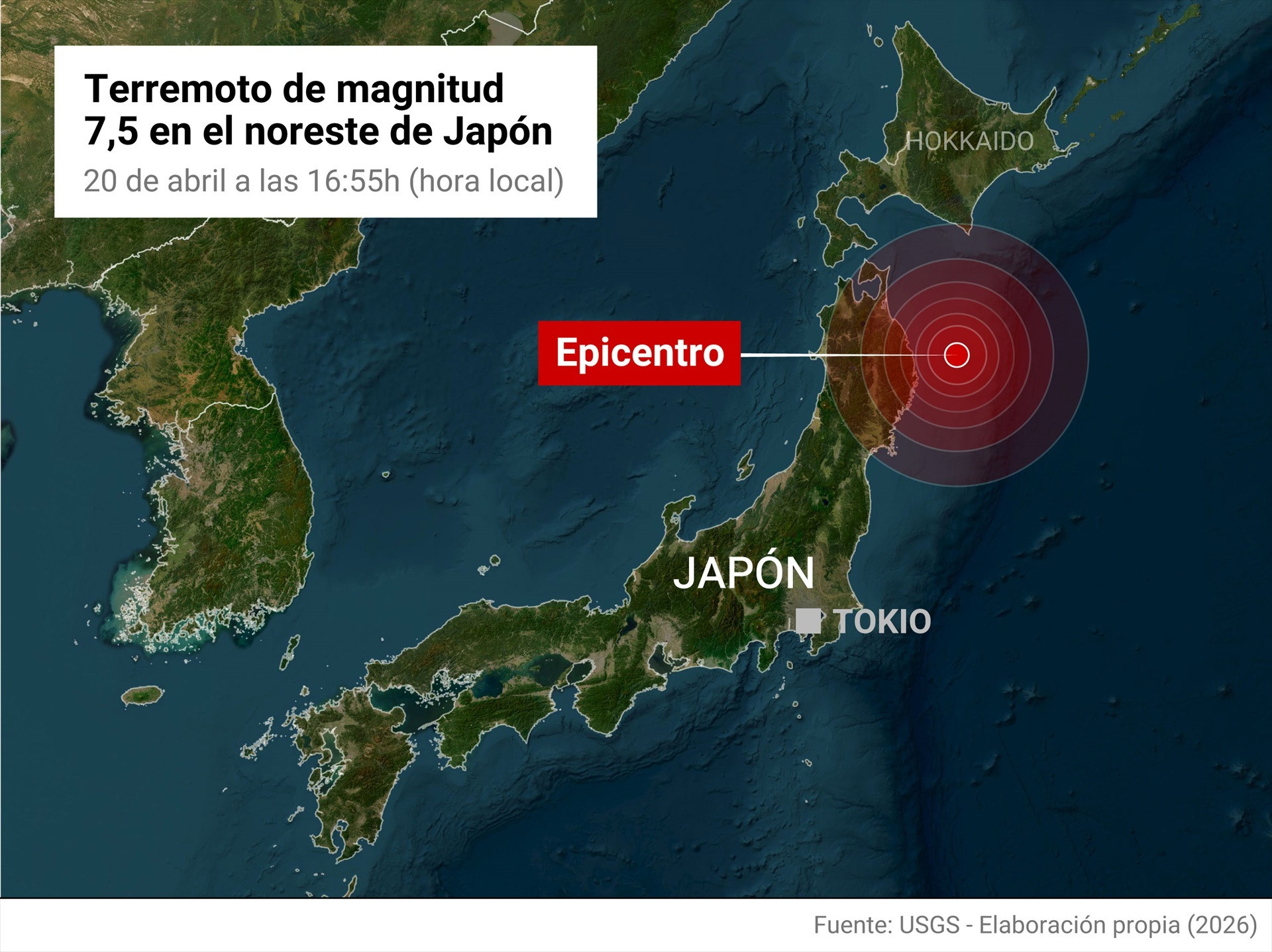 EuropaPress 7454076 mapa localizacion terremoto autoridades japon emitido lunes alerta tsunami