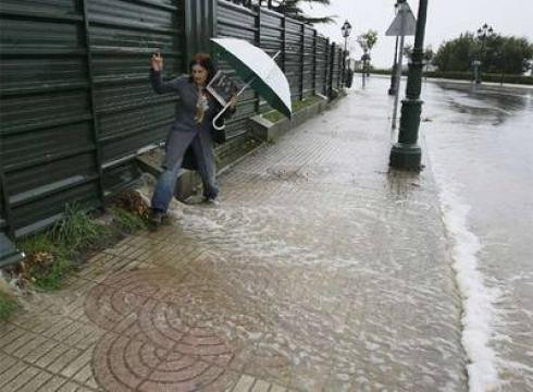 carretera inundada