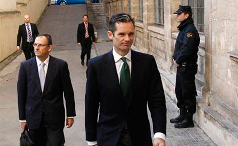 Iñaki Urdangarín entrant en el jutjat
