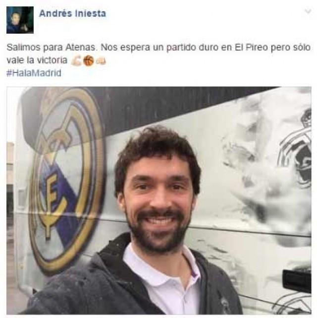 Malentès al compte de Facebook d'Iniesta