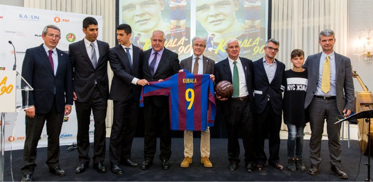 El Barça homenatja a Kubala