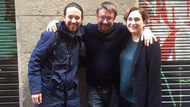 Pablo Iglesias Ada Colau Xavier Domènech