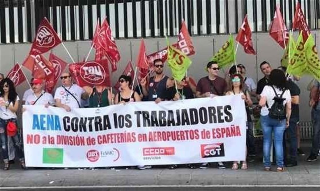 Ugt ccoo cafeeterias aeroports