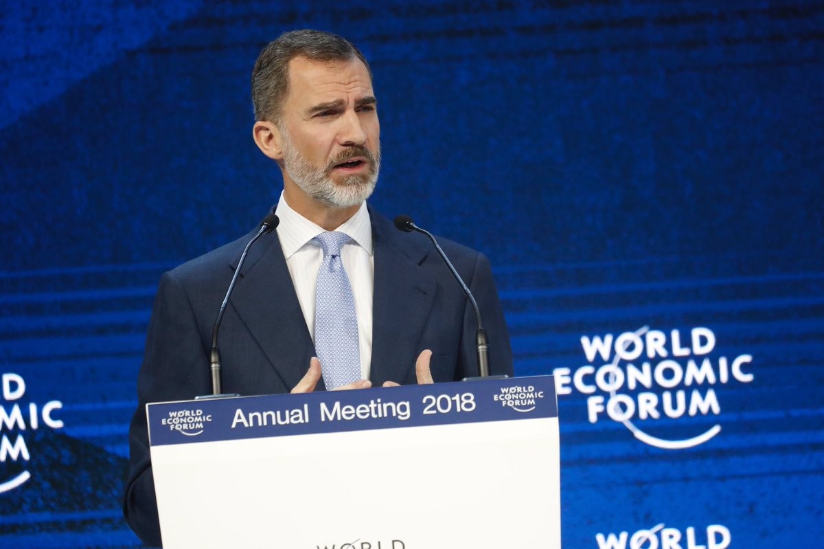 El Rei Felip VI a Davos