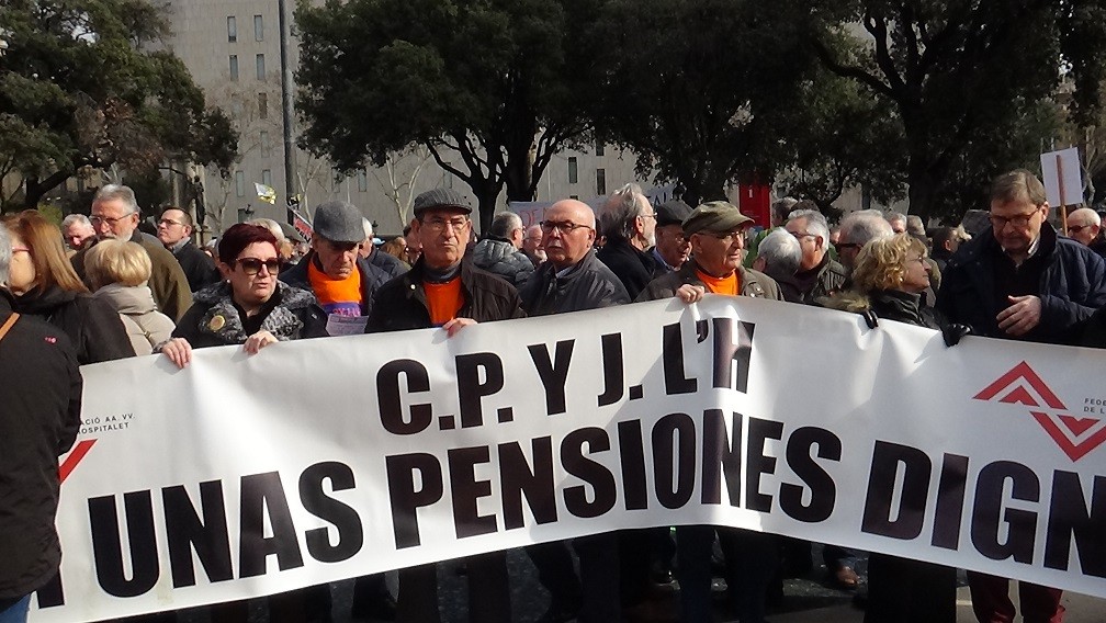 Marea pensionista plaça Catalunya 8