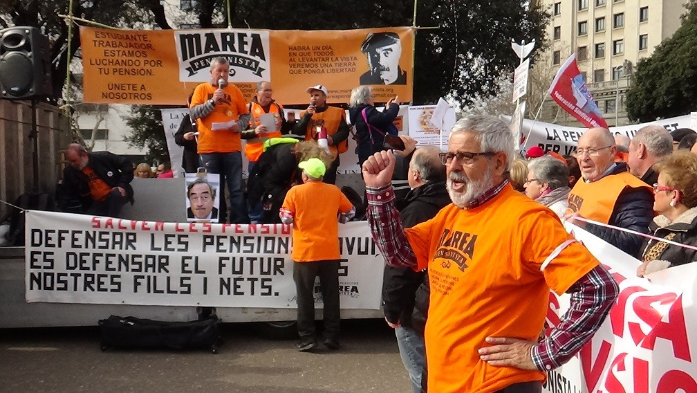 Marea pensionista plaça Catalunya 11