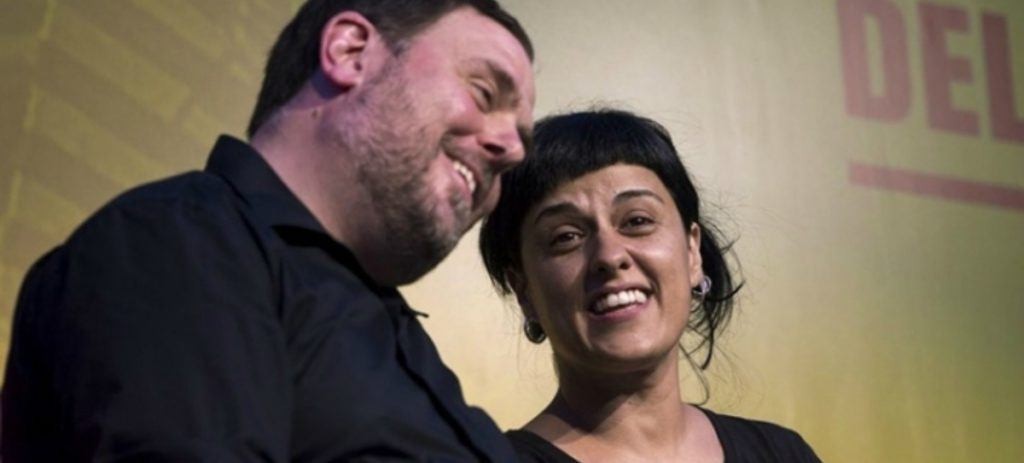 Junqueras amb anna gabriel efe