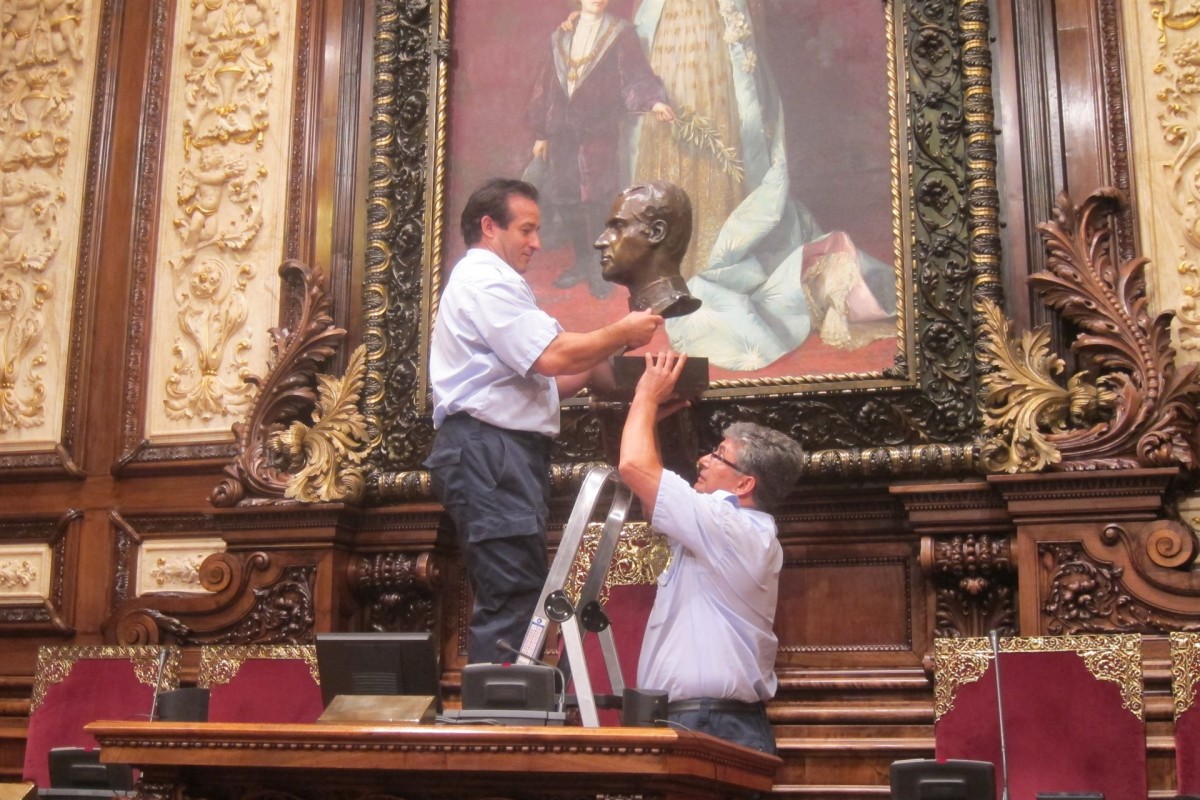REI JOAN CARLES A L'AJUNTAMENT DE BARCELONA