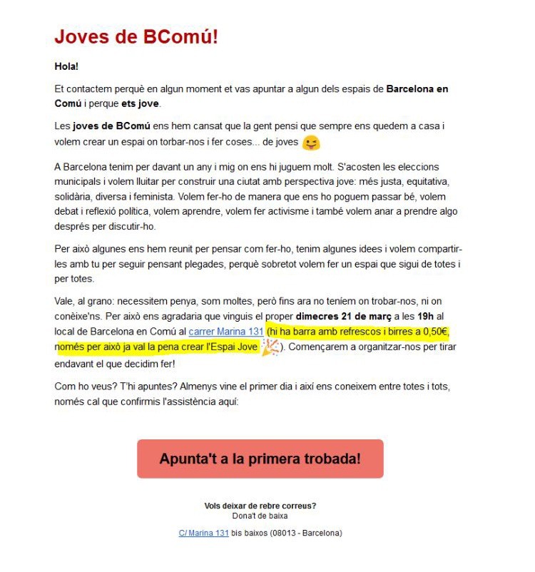 Correu de Joves de BComu00fa