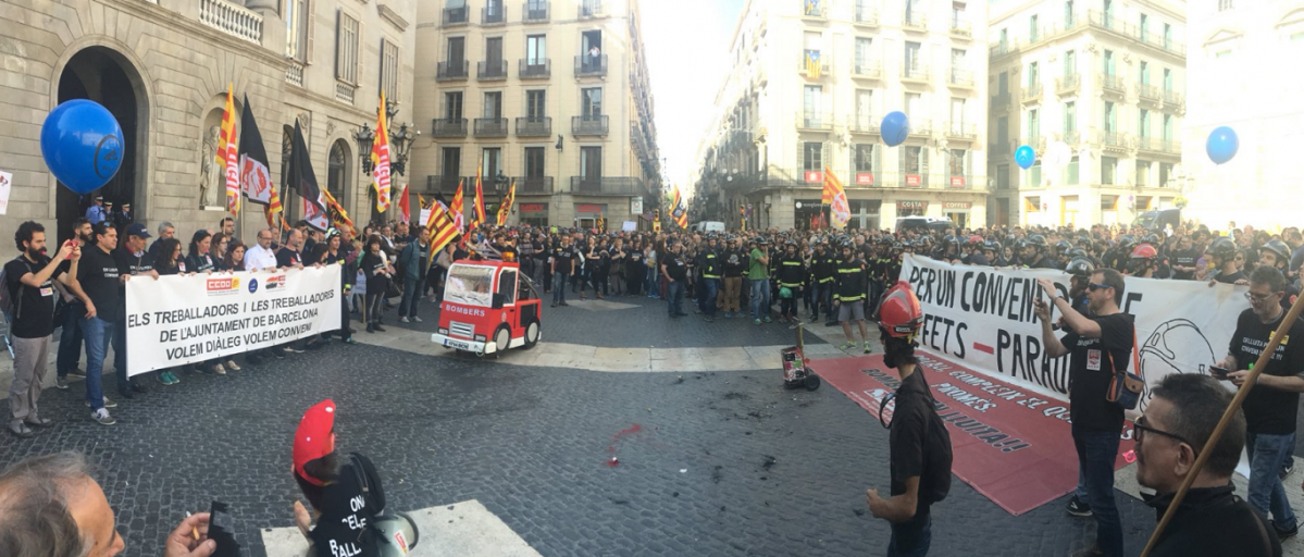 Protesta funcionaris barcelona