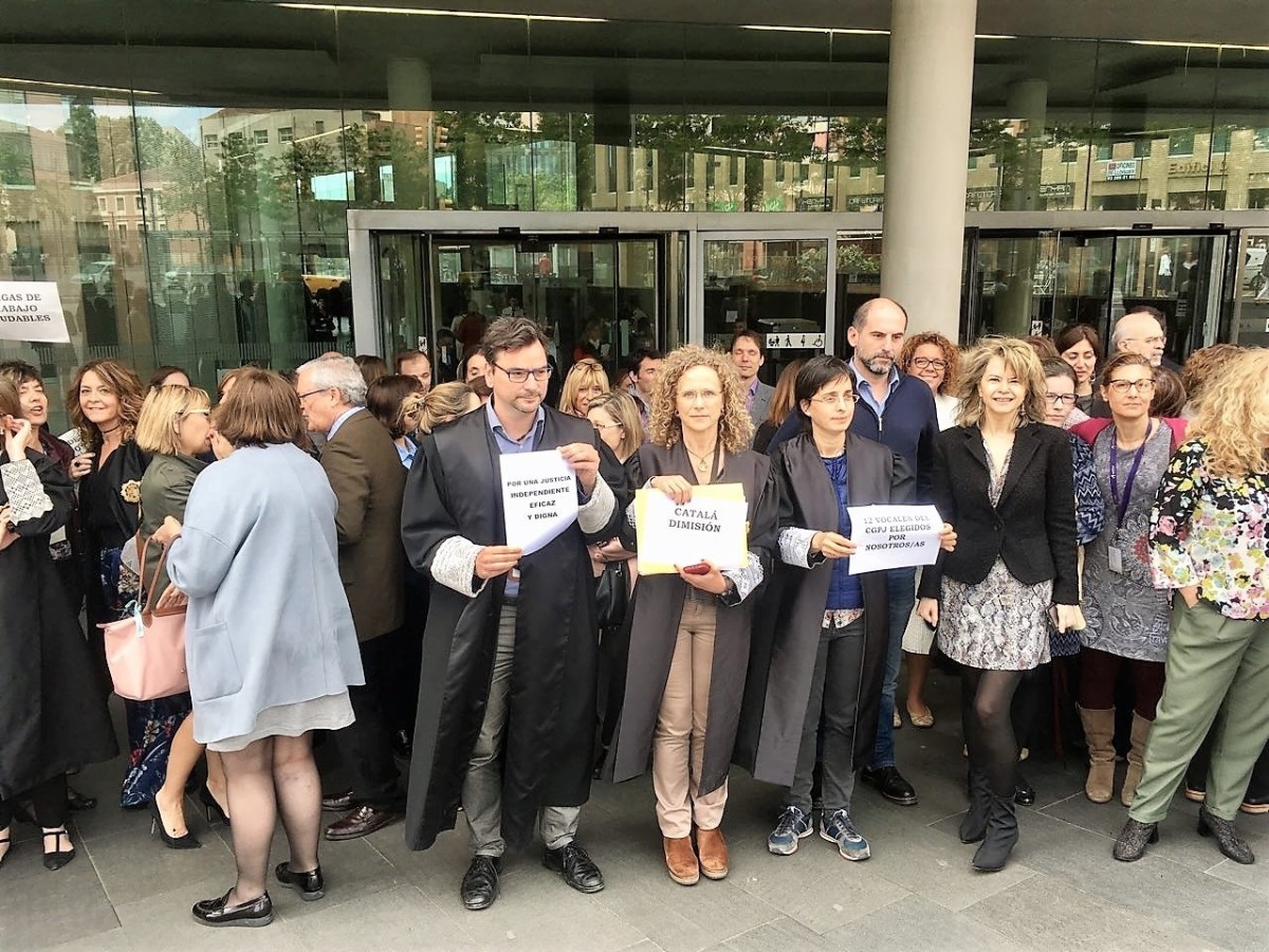 Jutges i fiscals protesten a barcelona