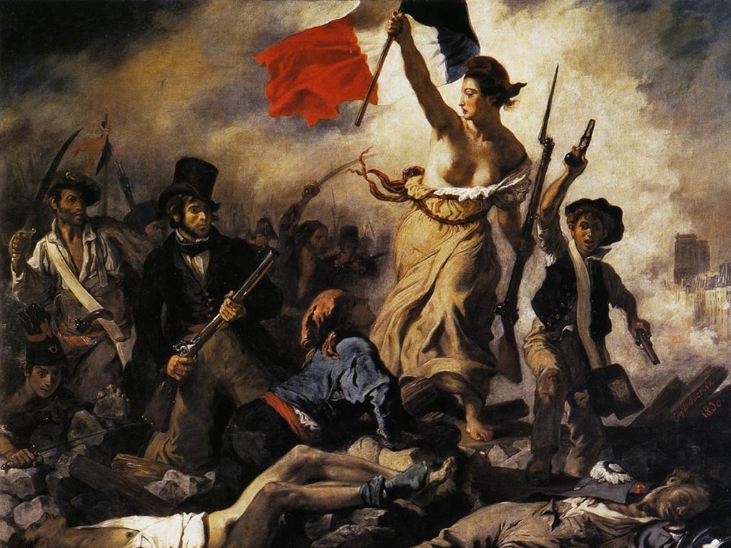 Delacroix llibertat guiant al poble