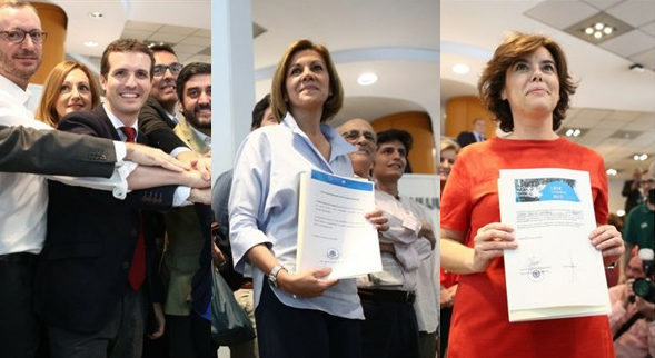Casat cospedal soraya saenz santamaria liderar pp successor rajoy 20062018