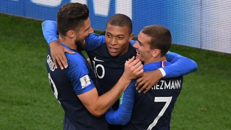 Giroud mbappe Griezmann Getty Images