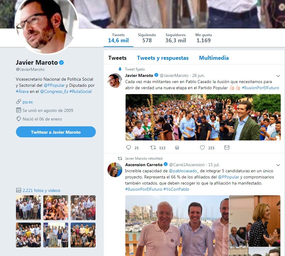 Twitter javier maroto 16072018